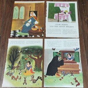 Snow White 1965 Disney Fantasyland nursery decor princess picture